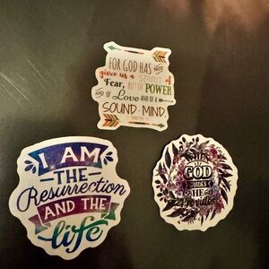 Inspirational religious Sticker Set - Multicolor
